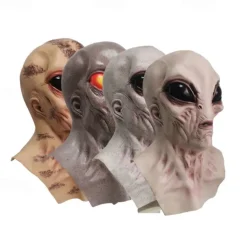 Halloween Mask Alien Funny Alien Magic Mask Cosplay Costume Party Novelty Latex Full Head Masks for Adult and Kids-Halloween