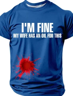 Halloween Men's Blood stains T Shirt Short Sleeve T shirt 3D Print Crew Neck Shirt Fashion Daily Gothic Street Casual Daily Black White Blue Summer Spring All Seasons Clothing Apparel S M L XL XXL