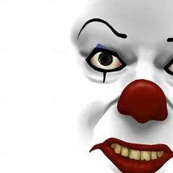 Halloween Men's Funny Clown Polo Short Sleeve Polo Shirts Lapel Ugly Hawaiian Casual Outdoor Street Gift Athleisure 3D Print Buttons Summer Black White Red