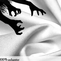 Halloween Men's Halloween Costumes Button Up Shirt Long Sleeve Horror Dark Party Evening Wear Fall Winter Spring & Summer Shirt Collar 3D Print Black