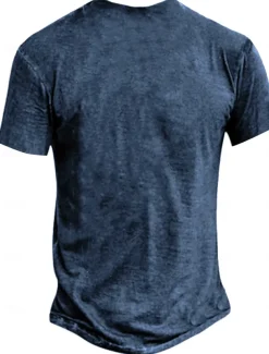 Halloween Men's Pumpkin Funny Slang T shirt Short Sleeve T shirt 3D Print Crew Neck Shirt Retro Vintage Casual Street Style Street Sports Outdoor Casual Navy Blue Dark Gray Spring & Summer Clothing