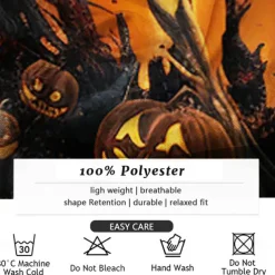 Halloween Men's Pumpkin Grimace Halloween Costumes Shirt Button Up Shirt Long Sleeve Casual Dark Party Evening Wear Fall Winter Spring & Summer Turndown Shirt Collar Button Up 3D Print Black