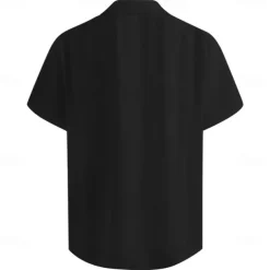 Halloween Men's Pumpkin Halloween Costumes Shirt Button Up Shirt Short Sleeve Casual Dark Vacation Party Evening Wear Daily Summer Winter Spring & Fall Turndown Button Up 3D Print Purple Orange Green