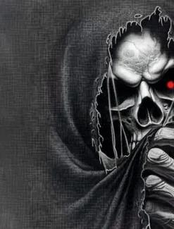 Halloween Men's Skull Henley Shirt T shirt Tee Short Sleeve T shirt 3D Print Crew Neck Lace Up Neck Henley Shirt Casual Street Sports Outdoor Casual Black 1 Black 2 Summer Spring All Seasons Clothing