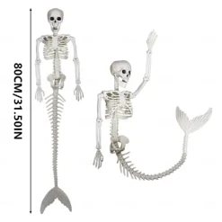 Halloween Mermaid Skeletons Home Decor 80CM
