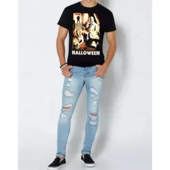 Halloween Michael Myers T-shirt Print Graphic For Couple's Men's Women's Adults' Halloween Carnival Masquerade Hot Stamping Casual Daily