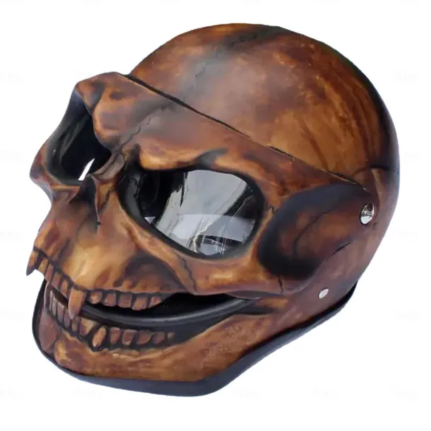 Halloween Motorcycle Skull Mask Skull Skeleton Visor With Adjustable Skeleton Helmets Motorcycle For Young People
