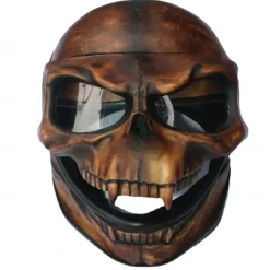 Halloween Motorcycle Skull Mask Skull Skeleton Visor With Adjustable Skeleton Helmets Motorcycle For Young People