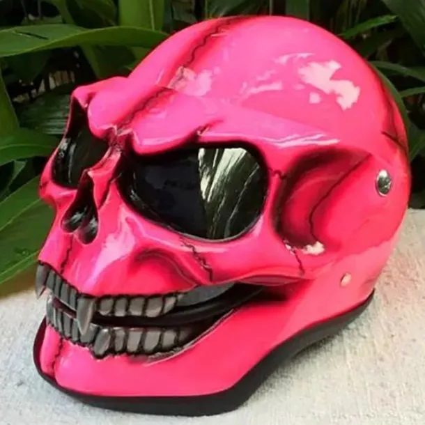 Halloween Motorcycle Skull Mask Skull Skeleton Visor With Adjustable Skeleton Helmets Motorcycle For Young People