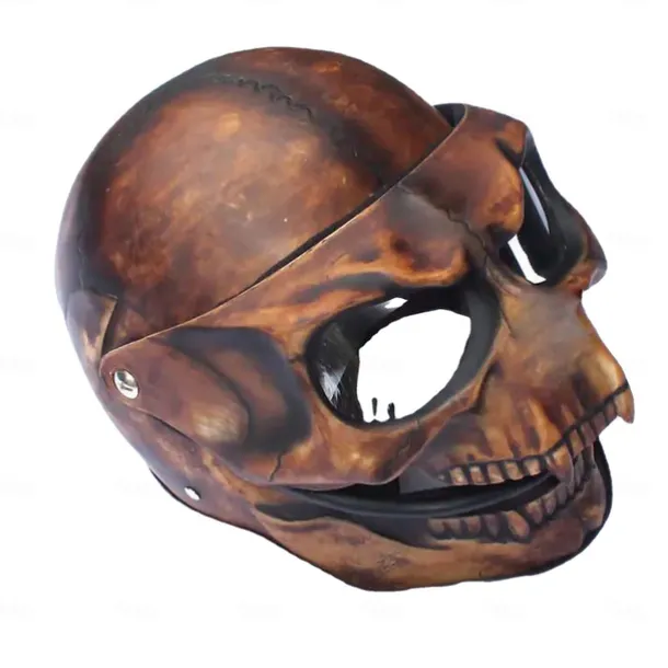 Halloween Motorcycle Skull Mask Skull Skeleton Visor With Adjustable Skeleton Helmets Motorcycle For Young People