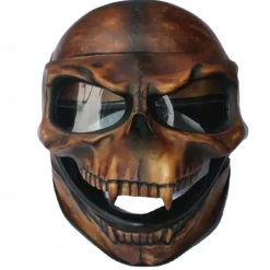 Halloween Motorcycle Skull Mask Skull Skeleton Visor With Adjustable Skeleton Helmets Motorcycle For Young People
