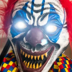 Halloween New Clown Door Curtain Hanging Decoration Amusement Park Outdoor Large Electric Sound-activated Sensory Prop