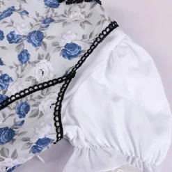 Halloween Oktoberfest Dress Cosplay Costume Maid Costume Cosplay Bavarian German Wiesn Women's Traditional Style Cloth Blouse Dress Apron