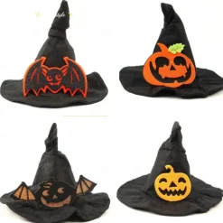 Halloween Pet Hat Witch Hat Pumpkin Funny Dog Halloween Hat Pet Party Supplies