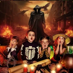 Halloween Plague Doctor Hanging Tapestry Wall Art Large Tapestry Mural Decor Photograph Backdrop Blanket Curtain Home Bedroom Living Room Decoration Halloween Decorations