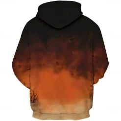 Halloween Pumpkin Hoodie Pullover Halloween 3D Front Pocket Graphic For Couple's Men's Women's Adults' Halloween Carnival Masquerade 3D Print Party Festival