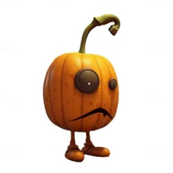 Halloween Pumpkin Resin Figurine – Spooky Ghost Pumpkin Decoration for Outdoor, Home Decor, and Party Crafts – Perfect Resin Ornament