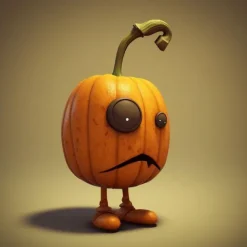 Halloween Pumpkin Resin Figurine – Spooky Ghost Pumpkin Decoration for Outdoor, Home Decor, and Party Crafts – Perfect Resin Ornament