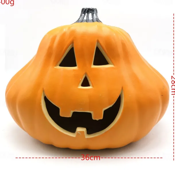 Halloween Pumpkin Shopping Mall Meichen Window Display Large Pumpkins Hollow Light-Emitting Pumpkin Lanterns Easter Scene Layout