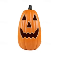 Halloween Pumpkin Shopping Mall Meichen Window Display Large Pumpkins Hollow Light-Emitting Pumpkin Lanterns Easter Scene Layout