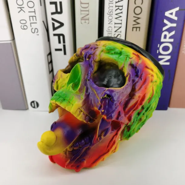 Halloween Skull Cool Bubble Gum Machine Gumball Vending Machine Dispenser Candy Skull Decorations Cool Halloween Decoration Peculiar Desktop Atmosphere Ornaments Halloween Skeleton Decoration