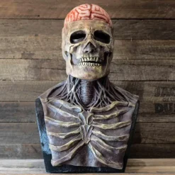 Halloween Skull Mask Resident Evil Horror Scary Realistic Horrible Full Head Skeleton Biochemical Mask For 2025 Halloween,Adults Costumes Skull Mask Indie Station Demon Zombie Skeleton Mask