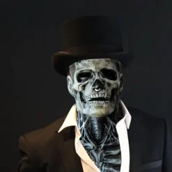 Halloween Skull Mask Resident Evil Horror Scary Realistic Horrible Full Head Skeleton Biochemical Mask For 2025 Halloween,Adults Costumes Skull Mask Indie Station Demon Zombie Skeleton Mask