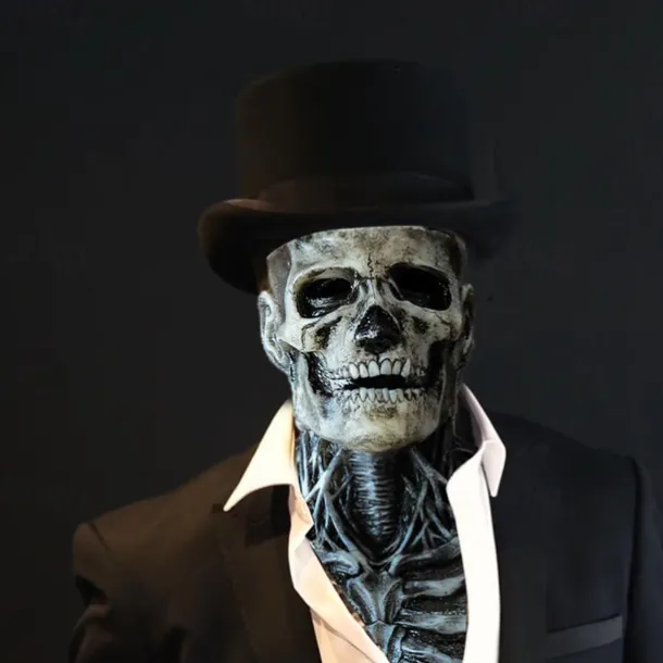 Halloween Skull Mask Resident Evil Horror Scary Realistic Horrible Full Head Skeleton Biochemical Mask For 2025 Halloween,Adults Costumes Skull Mask Indie Station Demon Zombie Skeleton Mask