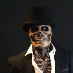 Halloween Skull Mask Resident Evil Horror Scary Realistic Horrible Full Head Skeleton Biochemical Mask For 2025 Halloween,Adults Costumes Skull Mask Indie Station Demon Zombie Skeleton Mask