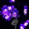 Halloween Solar String Lights Outdoor Waterproof Bat Ghost Spider Skull Hand Light 6.5m 30LEDs 8 Modes Halloween Patio Yard Garden Balcony Fence Halloween Outdoor Party Indoor Decoration