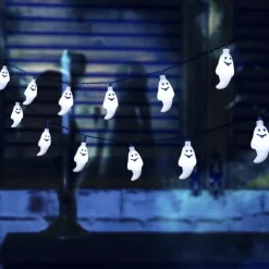 Halloween Solar String Lights Outdoor Waterproof Bat Ghost Spider Skull Hand Light 6.5m 30LEDs 8 Modes Halloween Patio Yard Garden Balcony Fence Halloween Outdoor Party Indoor Decoration