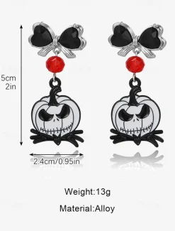 Halloween Spider Earrings with Pearl Accent - Statement Gothic Jewelry for Cosplay, Costume Parties, and Halloween Events