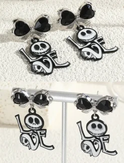 Halloween Spider Earrings with Pearl Accent - Statement Gothic Jewelry for Cosplay, Costume Parties, and Halloween Events