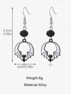 Halloween Spider Earrings with Pearl Accent - Statement Gothic Jewelry for Cosplay, Costume Parties, and Halloween Events