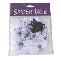 Halloween Spider Webs 2*3M with 40 Extra Fake Spiders, Super Stretchy Cobwebs for Halloween decor Indoor and Outdoor