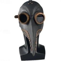 Halloween Steampunk Plague Doctor Bird Beak Mask,Long Nose Bird Beak Crow Mask,Cosplay Steam Costume Props Accessories