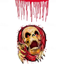 Halloween Sticker, Wizardry Blood Hand Print Horror Decoration, Wall Decal Wall Toilet Sticker Wall Decal Sticker