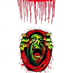 Halloween Sticker, Wizardry Blood Hand Print Horror Decoration, Wall Decal Wall Toilet Sticker Wall Decal Sticker