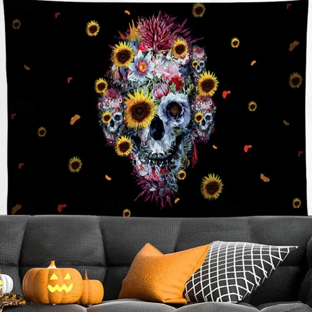 Halloween Tapestry, Bloody Hand Tapestry Wall Hanging ,Art Decor Blanket Curtain Picnic Tablecloth Hanging Bedroom Living Room Dorm Decoration Halloween Decorations
