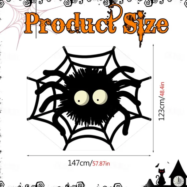 Halloween Trunk Treat Car Banner Car Decoration,Ghost Halloween Decorations Halloween Fabric Car Decoration Halloween Car Trunk Decoration Ghost Pumpkin Wall Covering