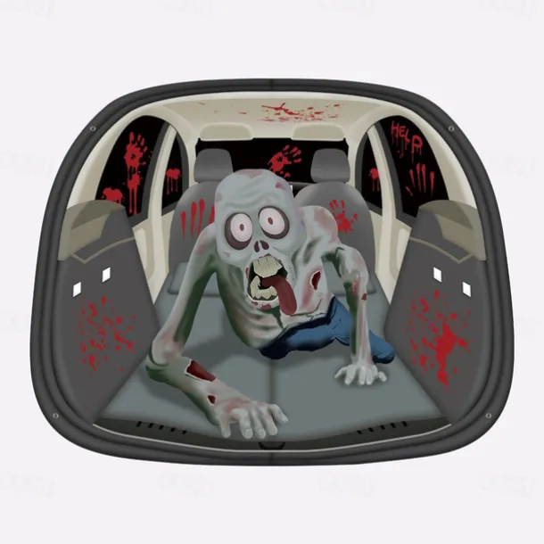 Halloween Trunk Treat Car Banner Car Decoration,Ghost Halloween Decorations Halloween Fabric Car Decoration Halloween Car Trunk Decoration Ghost Pumpkin Wall Covering