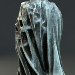 Halloween Veil Reaper Skull Home Decoration Interior Art Desktop Decoration Halloween Resin Crafts Halloween Skeleton Decoration