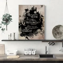 Halloween Wall Art Canvas Alice Wonderland Prints and Posters Abstract Portrait Pictures Decorative Fabric Painting For Living Room Pictures No Frame