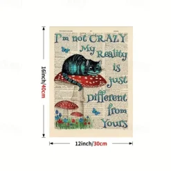 Halloween Wall Art Canvas Alice Wonderland Prints and Posters Abstract Portrait Pictures Decorative Fabric Painting For Living Room Pictures No Frame