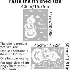 Halloween Wall Stickers, Pumpkin Holiday Decoration Background Wall Bathroom Toilet Stickers