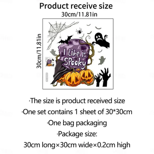 Halloween Wall Stickers, Pumpkin Holiday Decoration Background Wall Bathroom Toilet Stickers