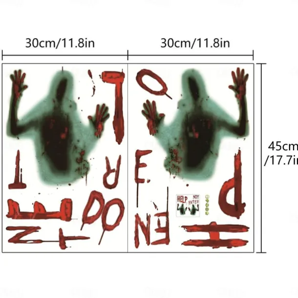 Halloween Wall Stickers, Pumpkin Holiday Decoration Background Wall Bathroom Toilet Stickers