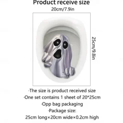 Halloween Wall Stickers, Pumpkin Holiday Decoration Background Wall Bathroom Toilet Stickers