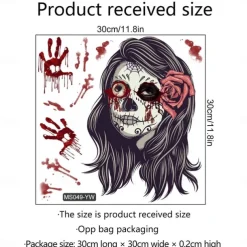 Halloween Wall Stickers, Pumpkin Holiday Decoration Background Wall Bathroom Toilet Stickers