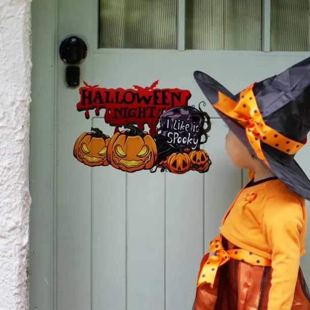 Halloween Wall Stickers, Pumpkin Holiday Decoration Background Wall Bathroom Toilet Stickers